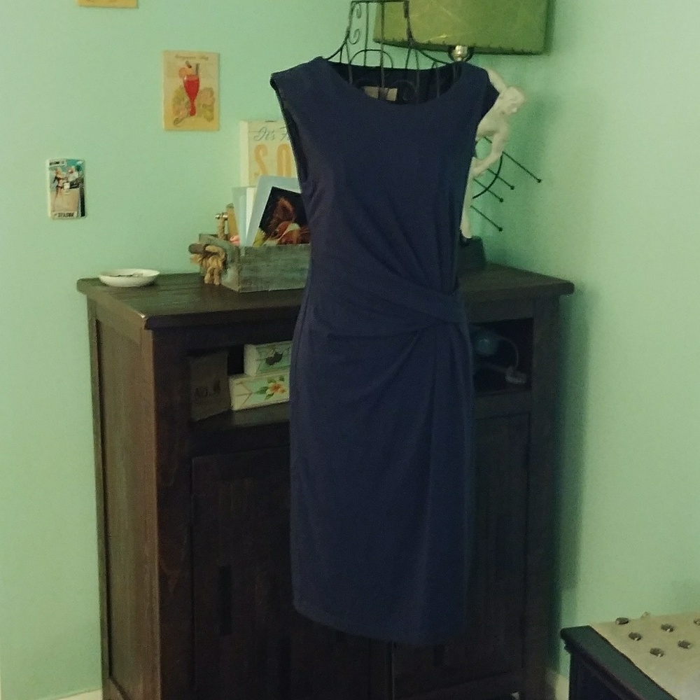 Blue Philosophy Ruched Dress Small
